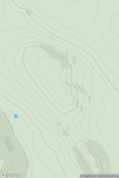 Thumbnail image for Hawthorn Hill [The Glenkens to Annandale] showing contour plot for surrounding peak